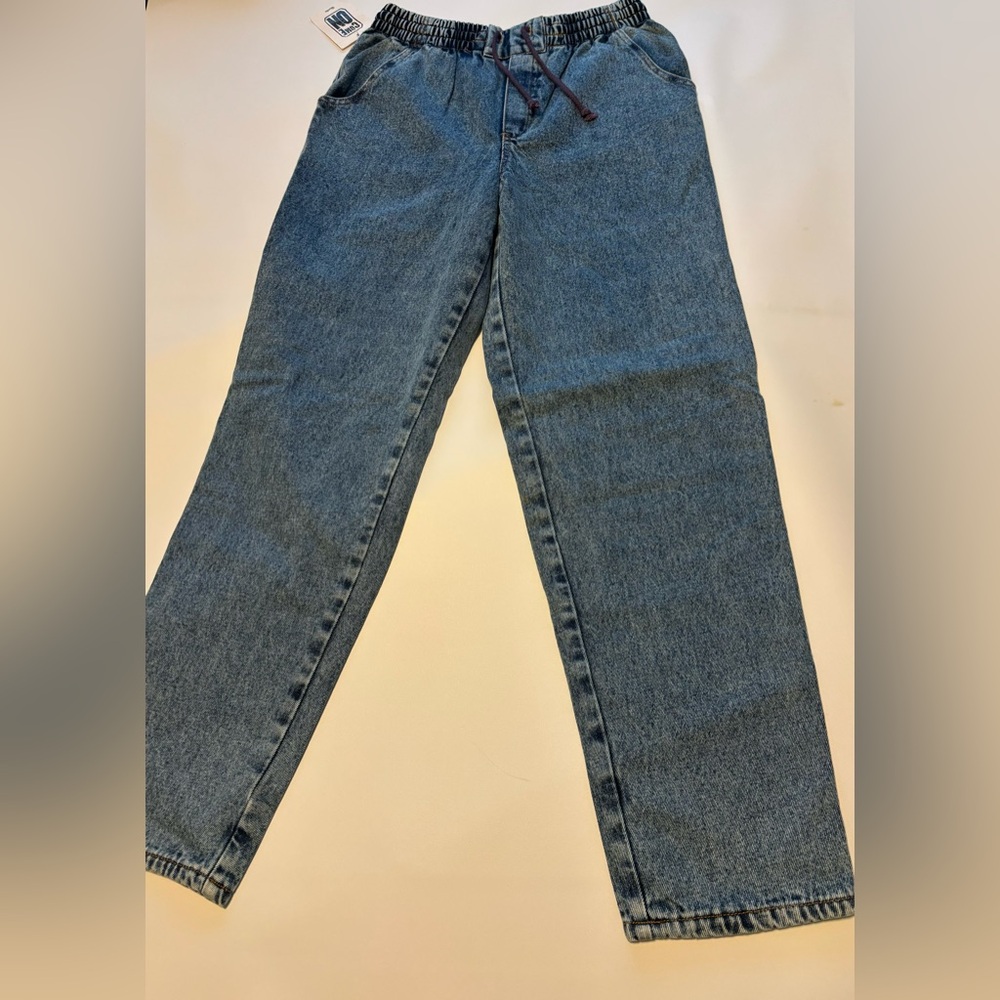 Quelle Relaxed Fit Denim Jeans Elastic Waist NWT Size youth 16/18 Women (S) 059